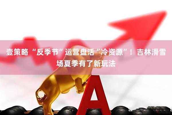 壹策略 “反季节”运营盘活“冷资源”！吉林滑雪场夏季有了新玩法